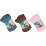 Pet Blanket, Flannel Fleece - Size 90 x 125cm assorted